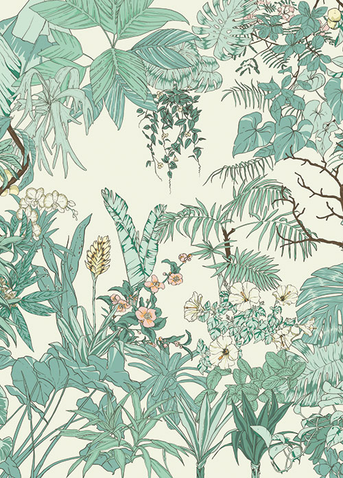 Papier peint Jungle Tropical AMAZONAS Medium